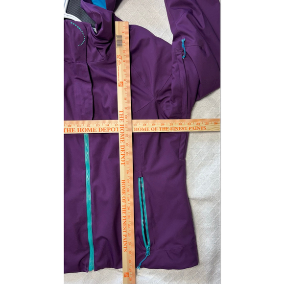 GUC Obermeyer Gorpore Technical Prizim Purple & Teal Ski Jacket Woman's Size 14 - Picture 6 of 13